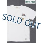 画像: 「FREE RAGE/フリーレイジ」MOUSE プリントリサイクルコットンポケット付Tシャツ【ホワイト】