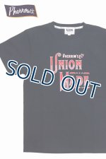 画像: 「Pherrow's/フェローズ」UNION MADEプリントTシャツ PTシリーズ【S・ブラック】