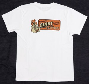 画像: 「Pherrow's/フェローズ」GIANT BATTERY プリントTシャツ PTシリーズ【ホワイト】