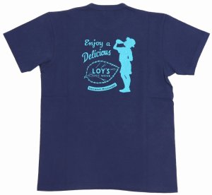 画像: 「Pherrow's/フェローズ」LOY'S プリントＴシャツPTJシリーズ【G・ネイビー】