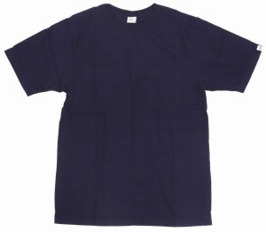 画像: 「UES/ウエス」インディゴ無地ポケット付きTシャツ