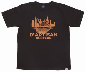 画像: 「STUDIO D'ARTISAN/ステュディオ・ダ・ルチザン」D'ARTISAN BUSTERS プリントＴシャツ【ブラック】