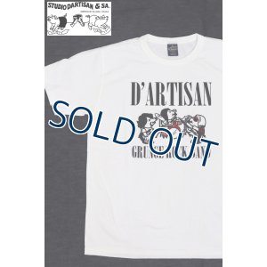 画像1: 「STUDIO D'ARTISAN/ステュディオ・ダ・ルチザン」GRUNGE ROCK BAND プリントＴシャツ【ホワイト】 (1)