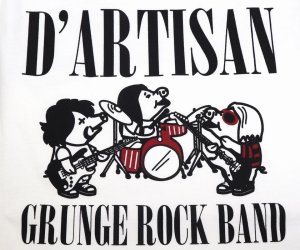 画像: 「STUDIO D'ARTISAN/ステュディオ・ダ・ルチザン」GRUNGE ROCK BAND プリントＴシャツ【ホワイト】