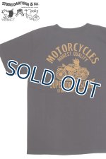 画像: 「STUDIO D'ARTISAN/ステュディオ・ダ・ルチザン」SUPERIOR GASOLINE 吊り編みプリントＴシャツ【ブラック】