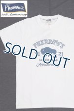 画像: 「Pherrow's/フェローズ」30周年記念モデルBUFFALOロゴTシャツ PTシリーズ【ホワイト】