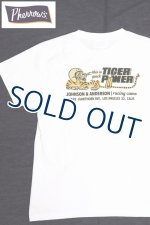 画像: 「Pherrow's/フェローズ」TIGER POWER プリントTシャツ PTシリーズ【ホワイト】