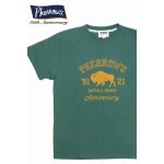 画像: 「Pherrow's/フェローズ」30周年記念モデルBUFFALOロゴTシャツ PTシリーズ【グリーン】