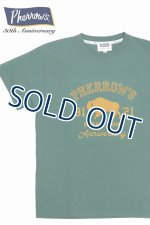 画像: 「Pherrow's/フェローズ」30周年記念モデルBUFFALOロゴTシャツ PTシリーズ【グリーン】