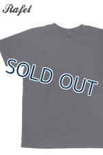 画像: 「Rafel/ラーフル」吊り編み天竺ポケット付Tシャツ【チャコール】