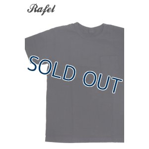 画像1: 「Rafel/ラーフル」吊り編み天竺ポケット付Tシャツ【チャコール】 (1)