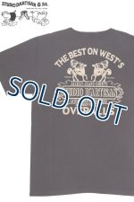 画像: 「STUDIO D'ARTISAN/ステュディオ・ダ・ルチザン」THE BEST ON WEST’S 吊り編みプリントＴシャツ【ブラック】