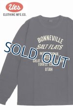 画像: 「UES/ウエス」BONNEVILLE 長袖プリントTシャツ【ネイビー】