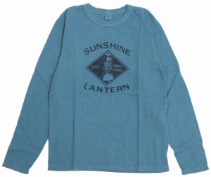 画像: 「UES/ウエス」LANTERN 長袖プリントTシャツ【ブルー】