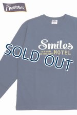 画像: 「Pherrow's/フェローズ」Smiles 刺繍ロンT【ネイビー】