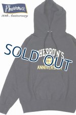 画像: 「Pherrow's/フェローズ」30周年記念モデル相良刺繍&プリントスウェットパーカー【チャコール】