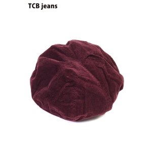 画像1: 「TCB jeans/TCBジーンズ」コーデュロイベレー【バーガンディ】 (1)
