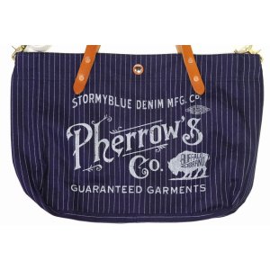 画像2: 「Pherrow's/フェローズ」ショルダーストラップ付トートバッグ【ウォバッシュ】 (2)