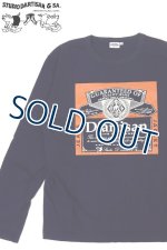 画像: 「STUDIO D'ARTISAN/ステュディオ・ダ・ルチザン」KING OF JEANS 長袖プリントＴシャツ【ネイビー】