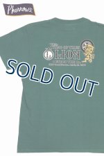 画像: 「Pherrow's/フェローズ」LION プリントTシャツ PTシリーズ【グリーン】