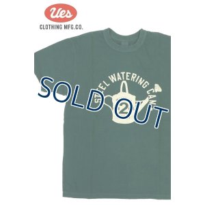 画像1: 「UES/ウエス」WATERING CAN  プリントTシャツ【グリーン】 (1)