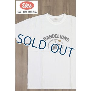 画像1: 「UES/ウエス」DANDELIONS  プリントTシャツ【ホワイト】 (1)