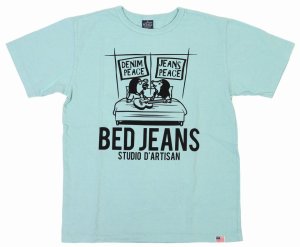 画像: 「STUDIO D'ARTISAN/ステュディオ・ダ・ルチザン」BED JEANS プリントＴシャツ【エメラルド】