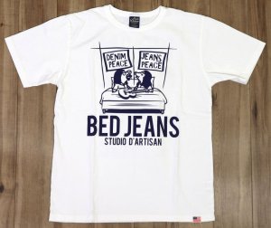 画像: 「STUDIO D'ARTISAN/ステュディオ・ダ・ルチザン」BED JEANS プリントＴシャツ【ホワイト】