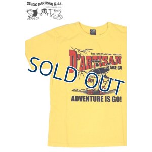 画像1: 「STUDIO D'ARTISAN/ステュディオ・ダ・ルチザン」ADVENTURE IS GO! プリントＴシャツ【イエロー】 (1)