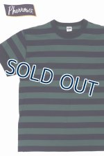 画像: 「Pherrow's/フェローズ」ヘビーボーダーTシャツ【ネイビー×グリーン】