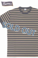 画像: 「Pherrow's/フェローズ」ヘビーボーダーTシャツ【ネイビー×ベージュ】