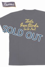 画像: 「Pherrow's/フェローズ」Iron Works 刺繍カスタムTシャツ PTPシリーズ【S・ブラック】