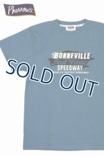 画像: 「Pherrow's/フェローズ」BONNEVILLE プリントTシャツ PTシリーズ【ブルーグレー】