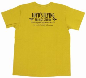 画像: 「Pherrow's/フェローズ」LOYD'S FLYNG プリントTシャツ PMTシリーズ【B・イエロー】