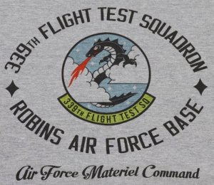 画像: 「Pherrow's/フェローズ」339TH FLIGHT TEST SQ リンガープリントＴシャツ【ヘザーグレー×ブラック】