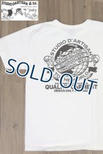 画像: 「STUDIO D'ARTISAN/ステュディオ・ダ・ルチザン」TO THE WORLD 吊り編みプリントＴシャツ【ホワイト】