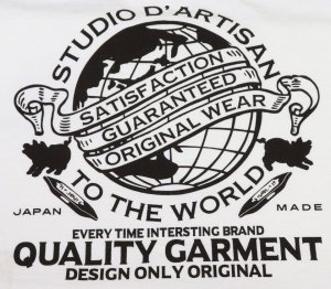 画像: 「STUDIO D'ARTISAN/ステュディオ・ダ・ルチザン」TO THE WORLD 吊り編みプリントＴシャツ【ホワイト】