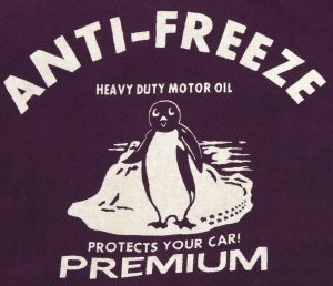 画像: 「UES/ウエス」ANTI-FREEZE  プリントTシャツ【パープル】