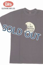 画像: 「UES/ウエス」HELMET  プリントTシャツ【ブラック】