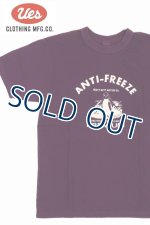画像: 「UES/ウエス」ANTI-FREEZE  プリントTシャツ【パープル】