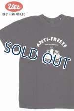 画像: 「UES/ウエス」ANTI-FREEZE  プリントTシャツ【ブラック】