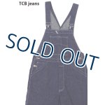 画像: 「TCB jeans/TCBジーンズ」ボスオブザキャットオーバーオール【10.2ozデニム】