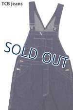 画像: 「TCB jeans/TCBジーンズ」ボスオブザキャットオーバーオール【10.2ozデニム】