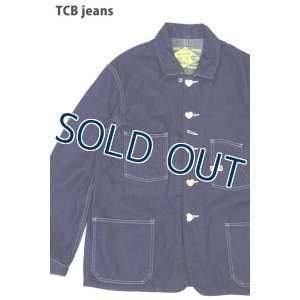 画像1: 「TCB jeans/TCBジーンズ」キャットハートカバーオール【10ozデニム】 (1)