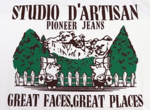 画像: 「STUDIO D'ARTISAN/ステュディオ・ダ・ルチザン」GREAT FACES プリントＴシャツ【ホワイト】