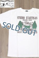 画像: 「STUDIO D'ARTISAN/ステュディオ・ダ・ルチザン」GREAT FACES プリントＴシャツ【ホワイト】