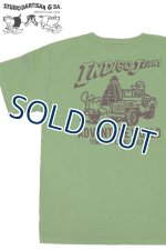 画像: 「STUDIO D'ARTISAN/ステュディオ・ダ・ルチザン」INDIGO JEANS プリントＴシャツ【グリーン】
