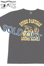 画像: 「STUDIO D'ARTISAN/ステュディオ・ダ・ルチザン」LOUNGE RANGER プリントＴシャツ【C・ブラック】