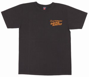 画像: 「STUDIO D'ARTISAN/ステュディオ・ダ・ルチザン」DRAG RACES 吊り編みプリントＴシャツ【C・ブラック】