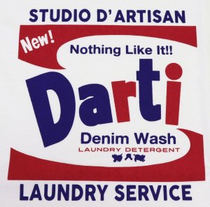 画像: 「STUDIO D'ARTISAN/ステュディオ・ダ・ルチザン」LAUNDRY SERVICE 吊り編みプリントＴシャツ【ホワイト】